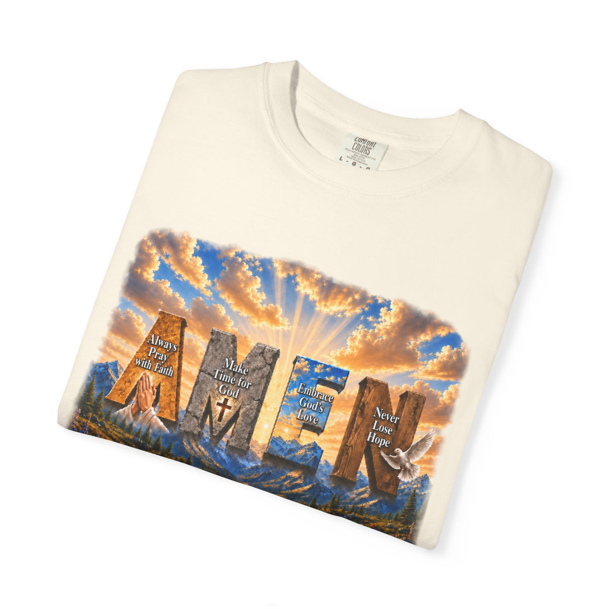 AMEN Faith-Inspired Garment-Dyed T-shirt