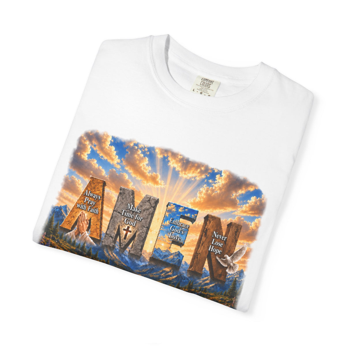 AMEN Faith-Inspired Garment-Dyed T-shirt
