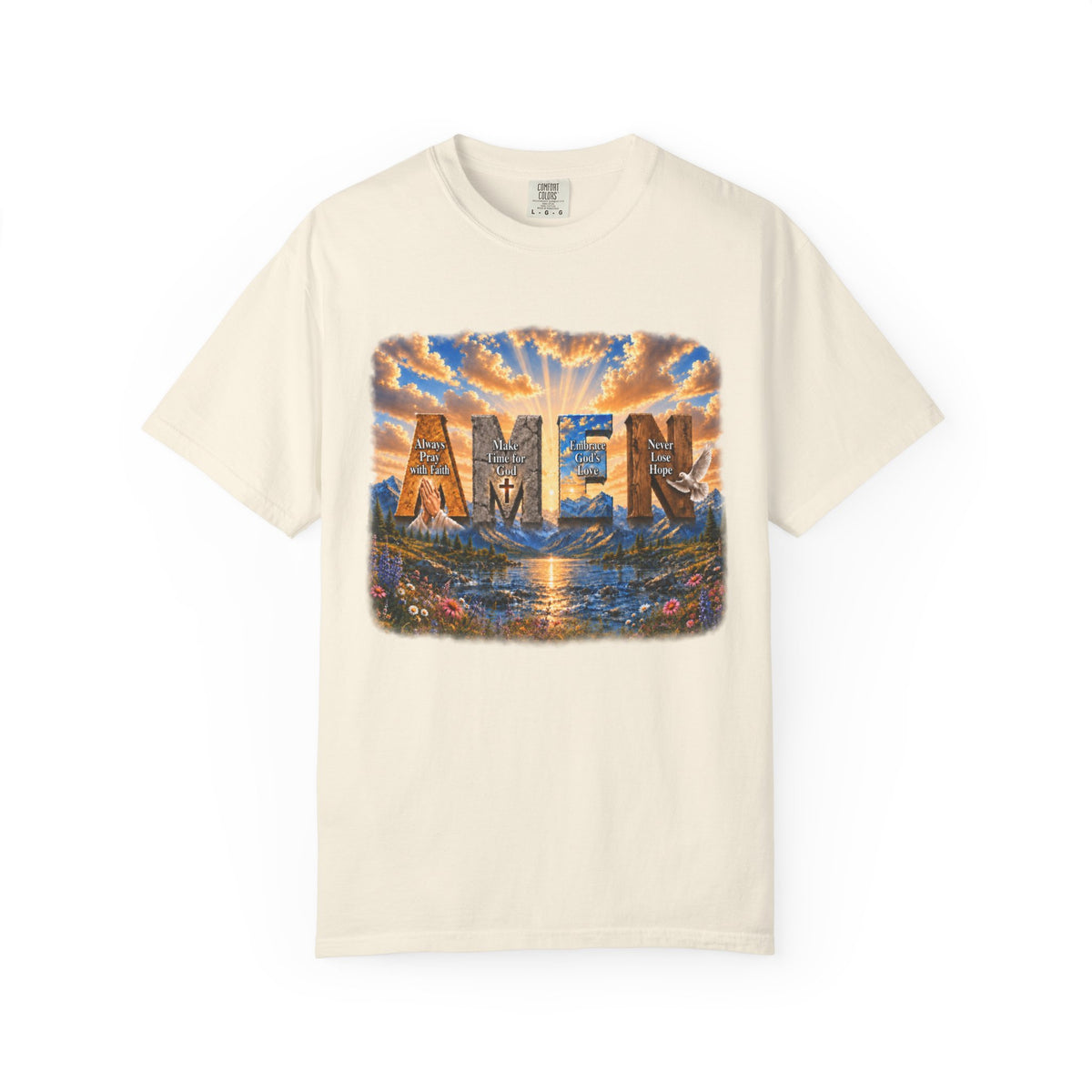 AMEN Faith-Inspired Garment-Dyed T-shirt