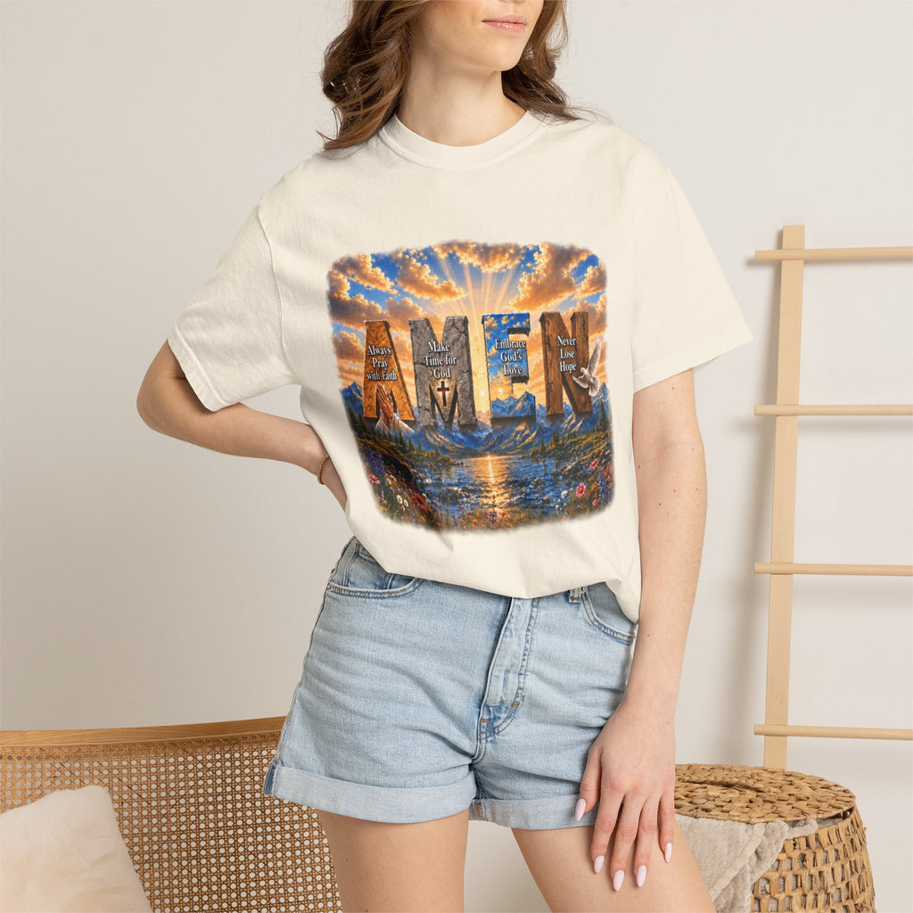 AMEN Faith-Inspired Garment-Dyed T-shirt