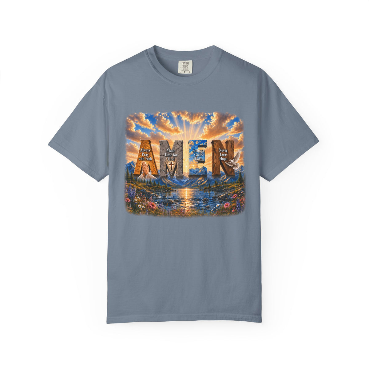 AMEN Faith-Inspired Garment-Dyed T-shirt