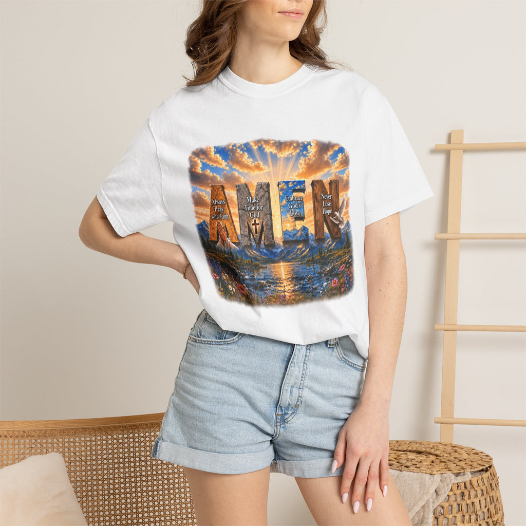 AMEN Faith-Inspired Garment-Dyed T-shirt