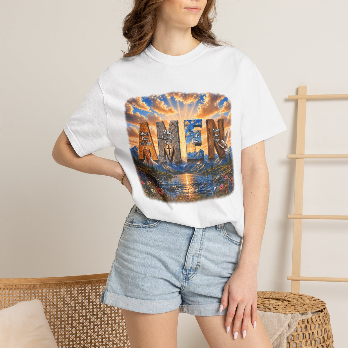 AMEN Faith-Inspired Garment-Dyed T-shirt